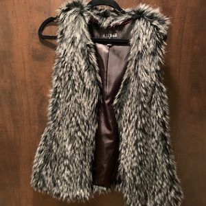 Aqua Fur Vest